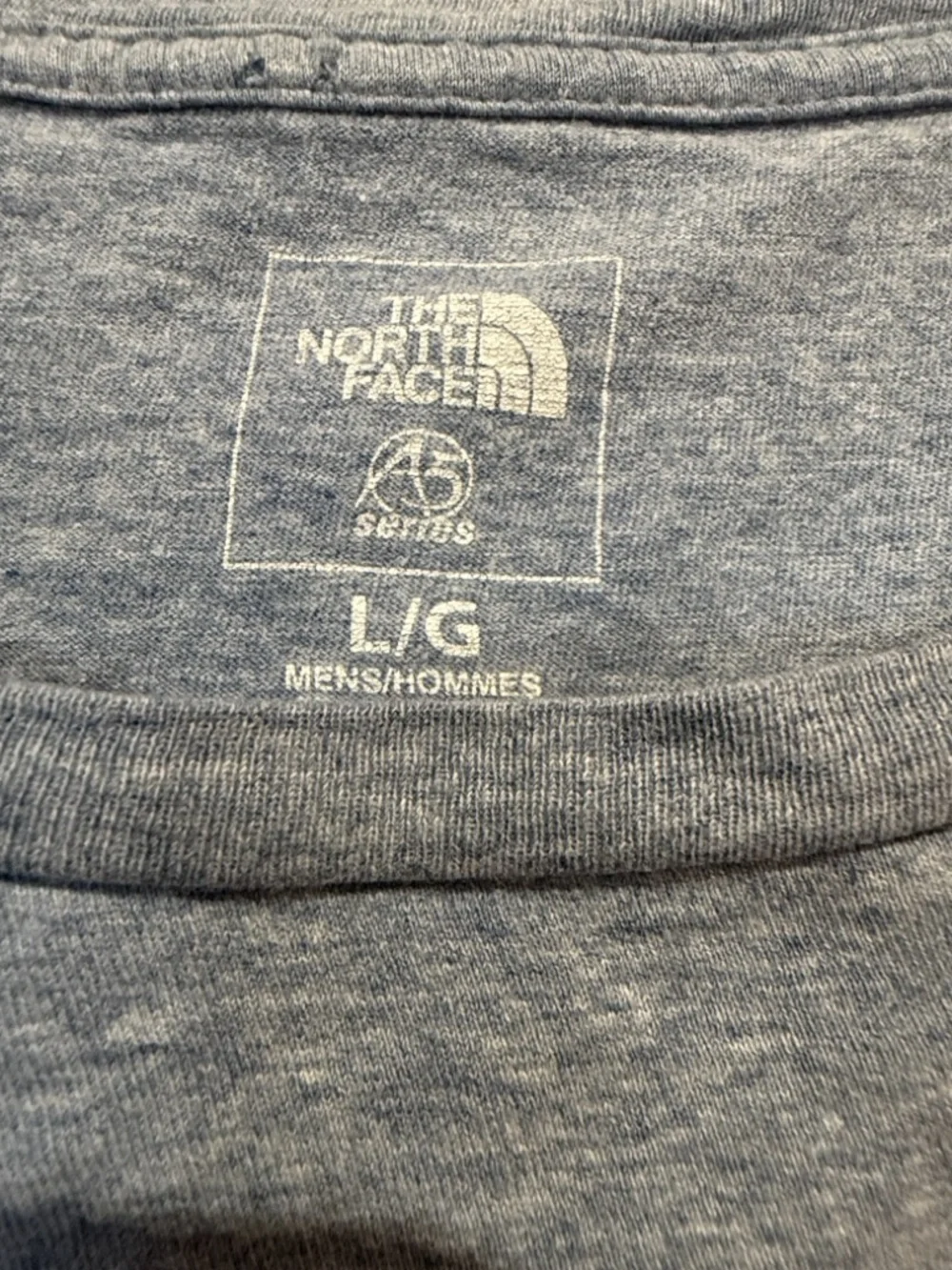 The North Face Men's Heather Grey  Short Sleeve Crew Tee -Size Large - like new